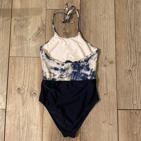 Live Love Dream Swimsuit One Piece Navy Blue Cloud Size Medium - Picture 5 of 8